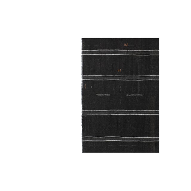 1970s Vintage Nomadic Goat Hair Kilim Rug 7'8" X 11'8" For Sale - Image 4 of 12