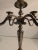 Metal Vintage Silver Candelabra With Natural Patina - Silver Candle Holder for 5 Candlesticks For Sale - Image 7 of 7