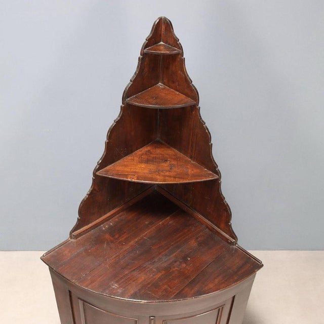 Corner Unit in Walnut and Stained Poplar For Sale - Image 8 of 10