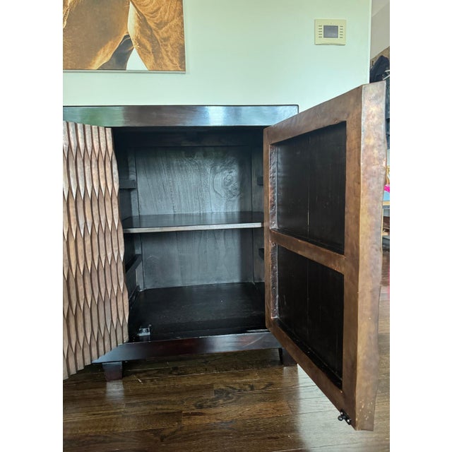 Robert Kuo Limited Edition Lantern Buffet for McGuire For Sale - Image 12 of 18