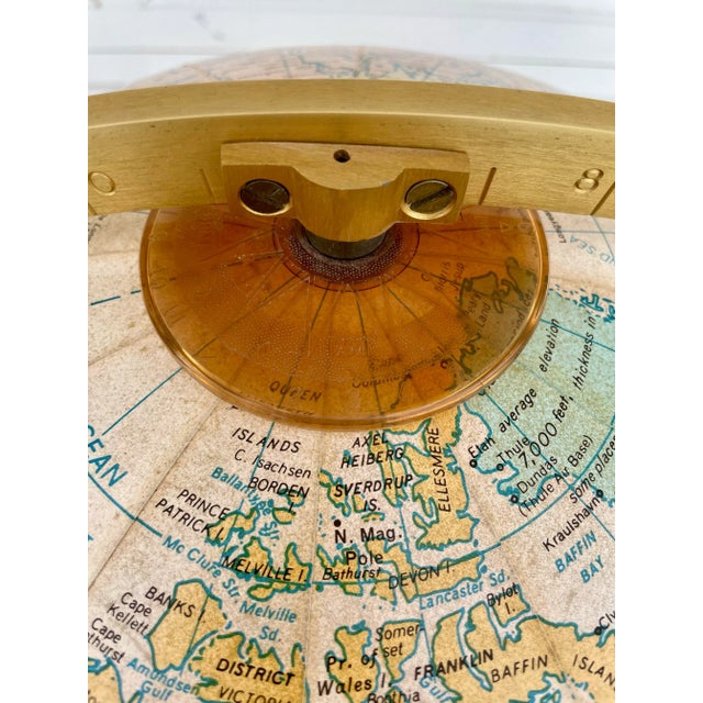 Replogle Globes MCM Replogle "Finley" Heirloom Touch Illuminated Floor Globe For Sale - Image 4 of 11