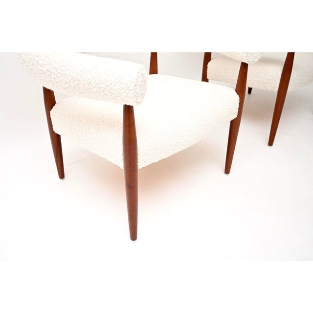 Brown Vintage Danish Ring Chairs by Nanna Ditzel for Kolds Savvaerk, 1950, Set of 2 For Sale - Image 8 of 11