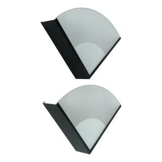 Vintage Triangular Wall Lights, 1980s, Set of 2 For Sale