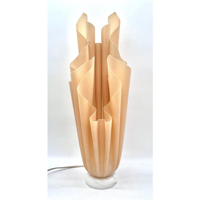 Beige Vintage Athena Table Lamp by Georgia Jacob, France, 1970s For Sale - Image 8 of 18