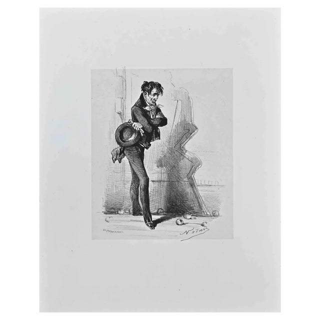 Nadar, Caricature, Lithograph, Late 19th Century For Sale