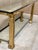 Glass Vintage Mastercraft Attributed Mid-Century Modern Brass and Glass Rectangular Console Table For Sale - Image 7 of 8