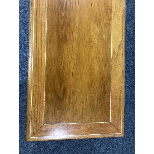 Century Fine Furniture Oak Console Table For Sale In Washington DC - Image 6 of 11