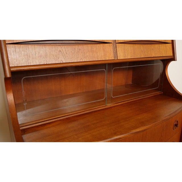 Vintage Secretaire in Teak attributed to Gunnar Falsig for Holstebro Mobelfabrik, 1960s For Sale - Image 12 of 17