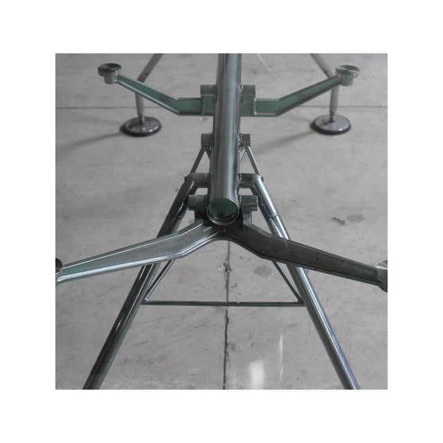 Silver Crystal Nomos Table by Norman Foster for Tecno, Italy, 1989 For Sale - Image 8 of 18