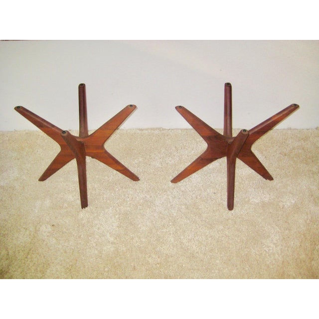 Mid-Century Modern 1960s Adrian Pearsall Model L1618-Et Craft Associates Jacks End Tables - A Pair For Sale - Image 3 of 11