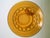 Amber Mid 20th Century Amber “Crown” Glass Plate For Sale - Image 8 of 9