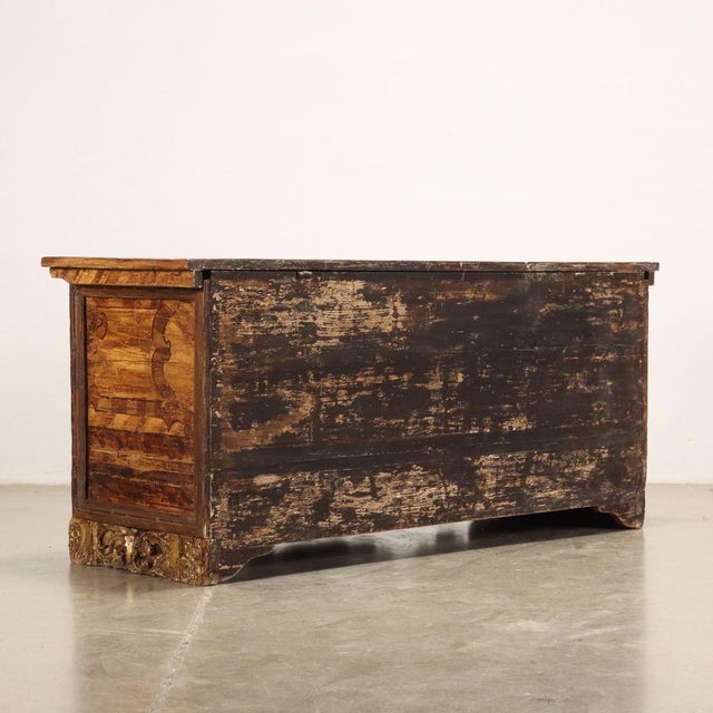 19th Century Carved and Gilded Wood Bench, Italy For Sale - Image 14 of 16