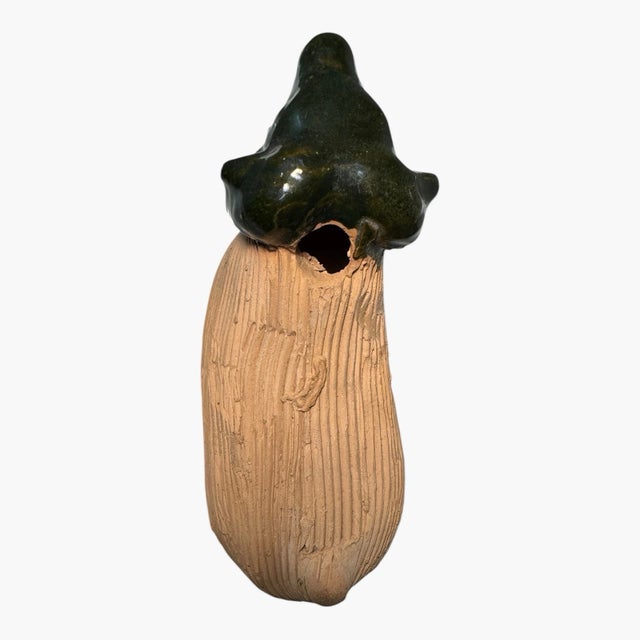 Vintage 1980s Chia Pet Ram Sheep Figurine Terracotta Planter No Seeds For Sale - Image 10 of 15