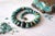 Hubei Turquoise Beaded Necklace With Sterling Silver Turquoise Clasp, 21.5" For Sale - Image 10 of 10