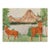 1940s Outsider Folk Art Mountain Landscape With Elk Painting For Sale