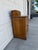 Antique Oak Washstand With Carved Backsplash, Cabinet and Brass Hardware For Sale In New York - Image 6 of 12