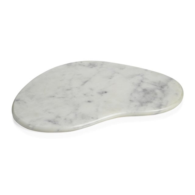 Contemporary Saumur Curved Marble Cheese Board, 13" For Sale - Image 3 of 3