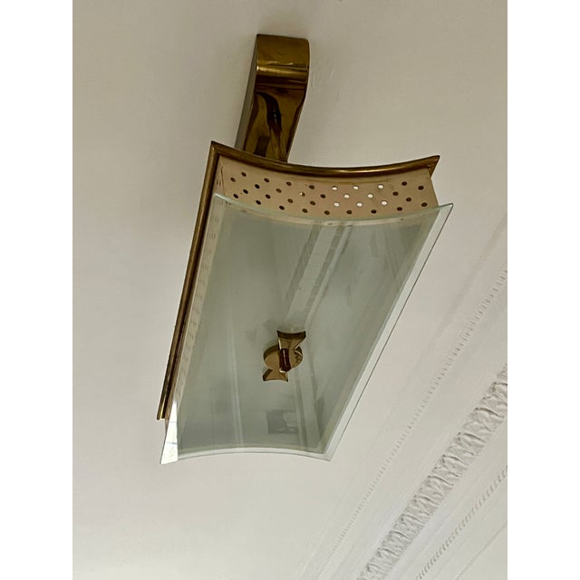 Vintage Pendant Light in Metal, 1950s For Sale - Image 9 of 9