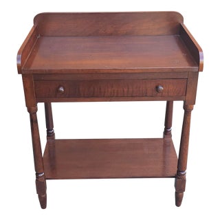 Early 20th Century Victorian Mahogany Single Drawer Wash Stand For Sale