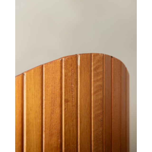 French Art Deco Pine Tambour Room Divider by Jomain Baumann for Baumann, 1930s For Sale - Image 15 of 18