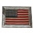 Large Vintage Framed American Flag For Sale