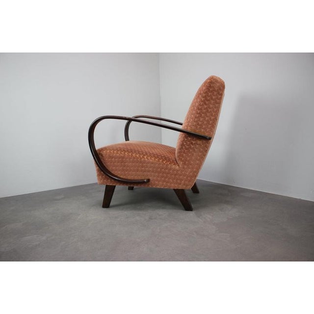 Vintage Armchair by Jindřich Halabala, Czechoslovakia, 1950s For Sale - Image 6 of 12