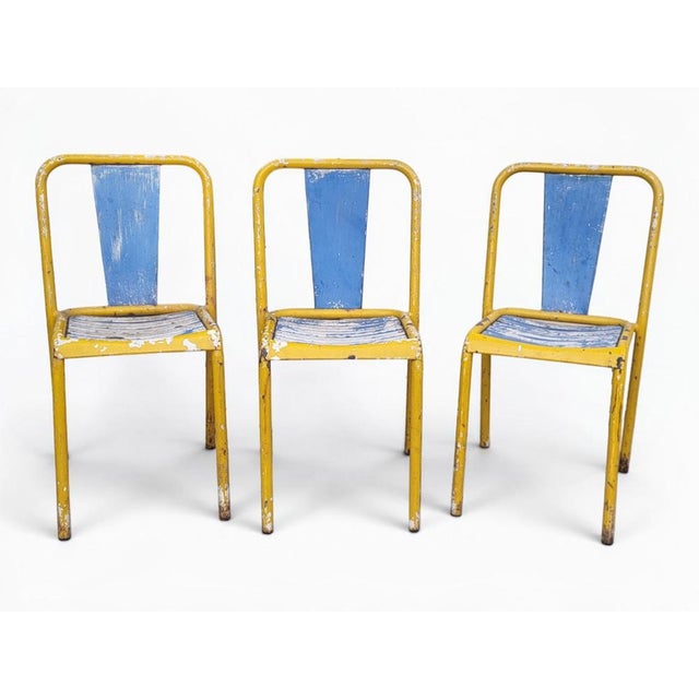 T4 Chairs by Xavier Pauchard for Tolix, 1950s, Set of 3 For Sale - Image 13 of 13