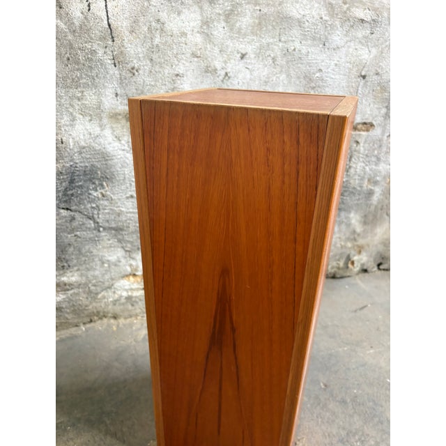 1970s Danish Teak Wood Pedestal For Sale - Image 4 of 8