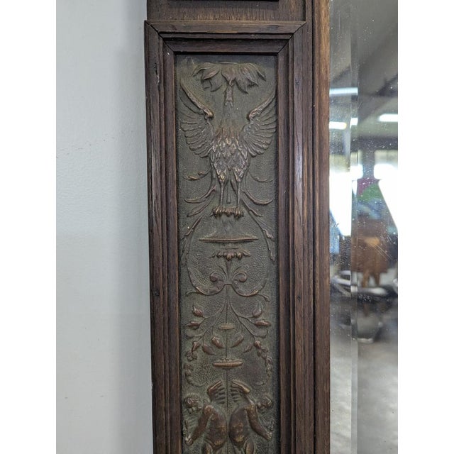 Renaissance Mirror in Wood and Copper For Sale - Image 5 of 10