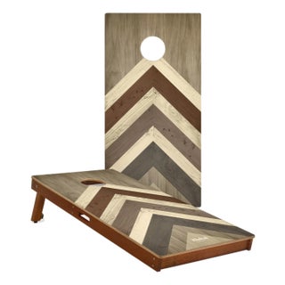 Terra Chevron Mahogany Pathfinder Cornhole Boards For Sale