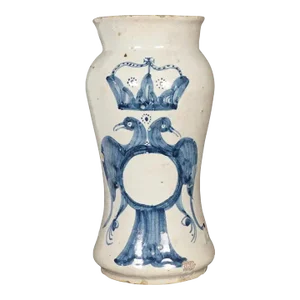 Antique 18th Century Albarello Italian Drug Jar