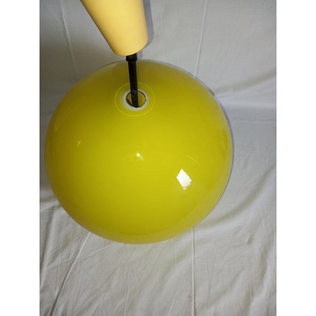 Lemon Yellow Pendant Lamp by Alessandro Pianon for Vistosi For Sale - Image 5 of 6