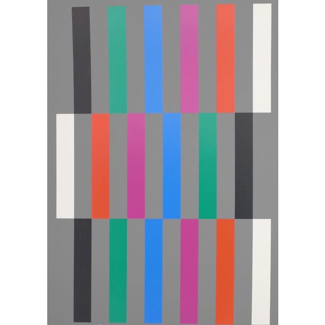 1970s Almir da Silva Mavignier, Structures and Principles, Offset Screenprint, 1979 For Sale - Image 5 of 6