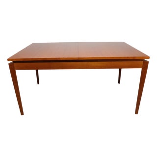 Vintage Extendable Teak Dining Table, 1960s For Sale