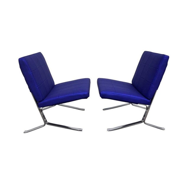 Pair of French Lounge Chairs by Olivier Mourgue For Sale - Image 9 of 9