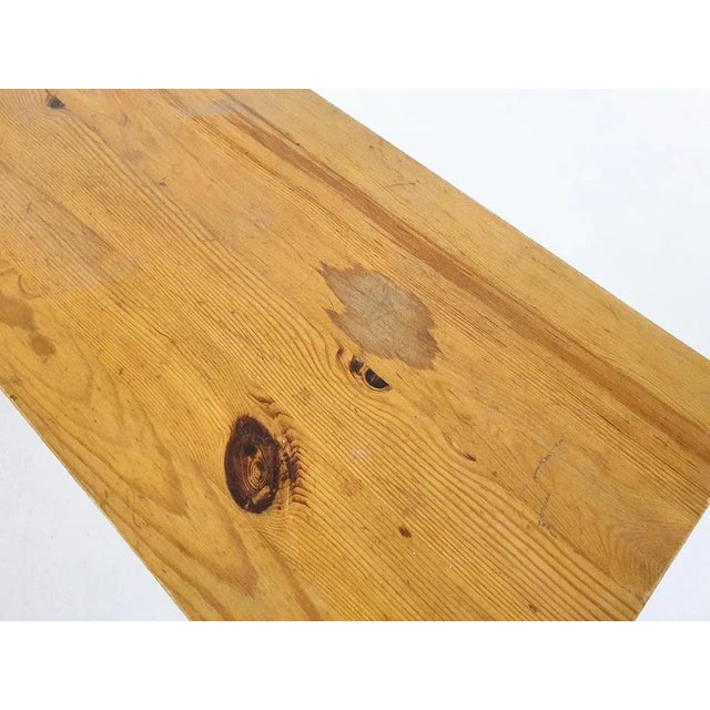 Set of Scandinavian Modern Pine Wood Benches, 1960s For Sale - Image 10 of 13