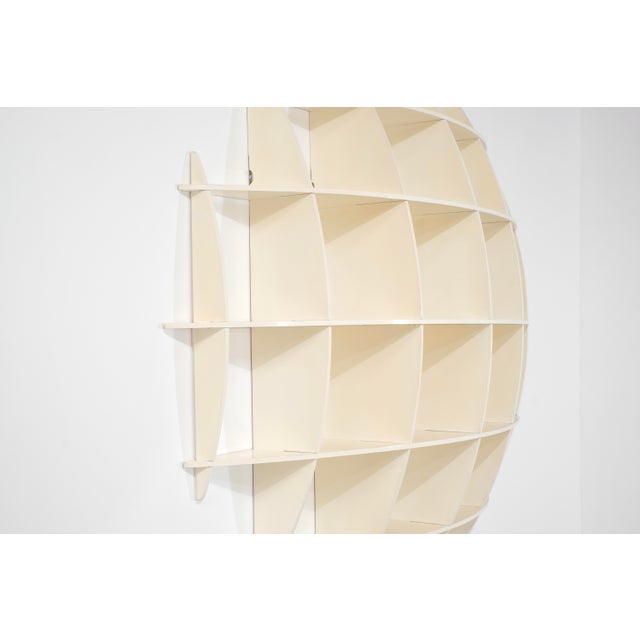 Ivory Tyco Bookcase attributed to Manfredo Massiron for Nikol International, 1970s For Sale - Image 8 of 18