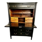 Louis XVI Ebonized Secretaire a Abattant C. 1790-1800 For Sale
