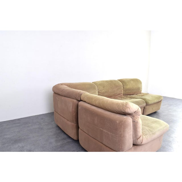 Mid-Century Modern Modular Corner Sofa from Rolf Benz, 1970s, Set of 4 For Sale - Image 9 of 14