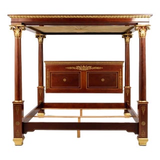 Kindel King Size Empire Canopy Bed For Sale