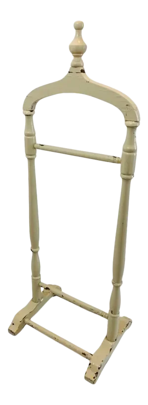Antique English Victorian Gentleman’s Valet Butler Rack With Hat Holder