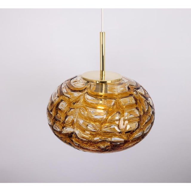 Large Murano Ball Pendant Light from Doria, Germany, 1970s For Sale - Image 6 of 10