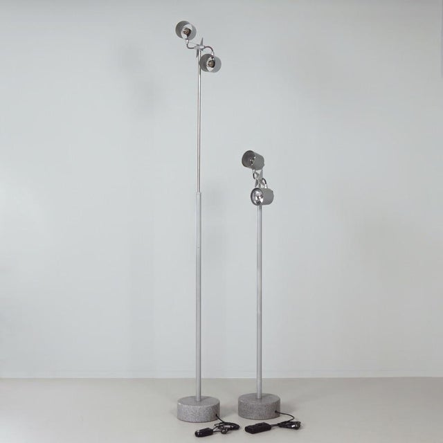 Industrial Stadium 1 Floor Lamps by Hannes Wettstein for Pallucco, 1990s, Set of 2 For Sale - Image 3 of 12