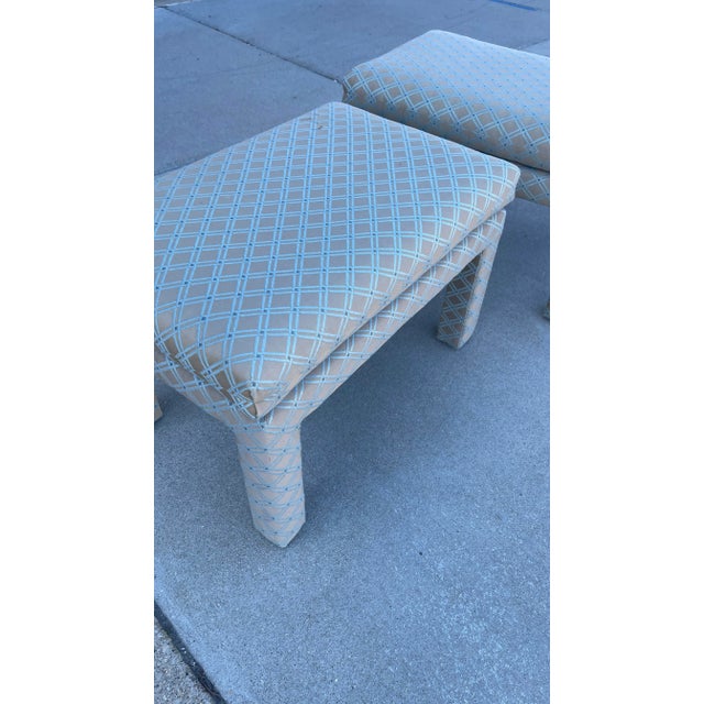 1970s Pair of Drexel Heritage Furniture Stools/Benches For Sale In Chicago - Image 6 of 8
