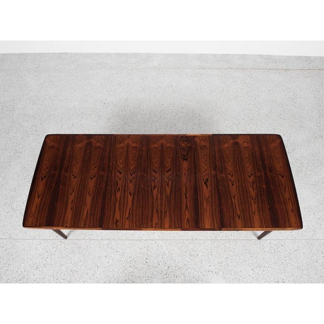Wood Midcentury Extendable Dining Table in Rosewood attributed to Alf Aarseth for Gustav Bahus 1960s For Sale - Image 7 of 12