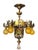 1927 Spanish Revival Semi Flush Chandelier With Original Polychrome Finish For Sale - Image 14 of 14