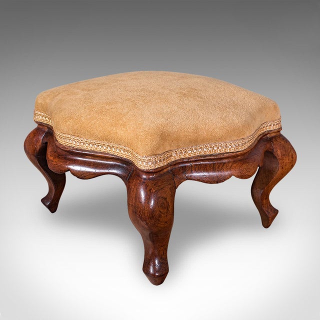 Antique Colonel's Salon Chair & Stool, English, Parlour Seat, Early Victorian For Sale - Image 12 of 12
