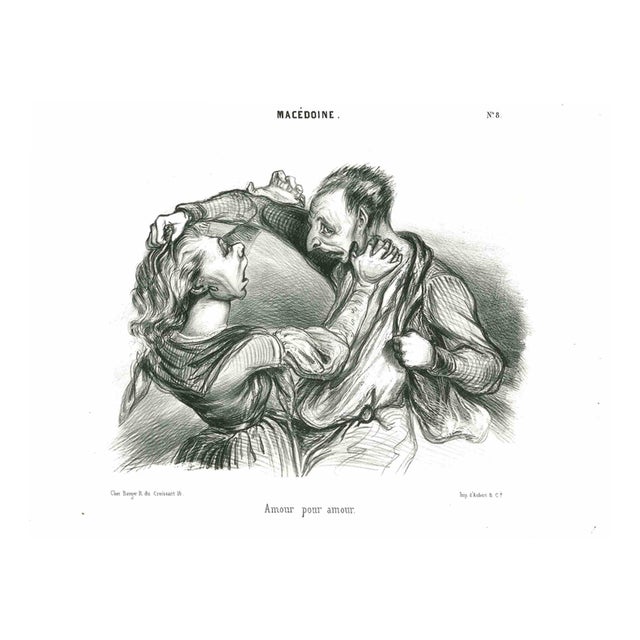 Henri Daniel Plattel, Macedonia, No. 8 Love for Love, ​​1850s, Lithograph For Sale