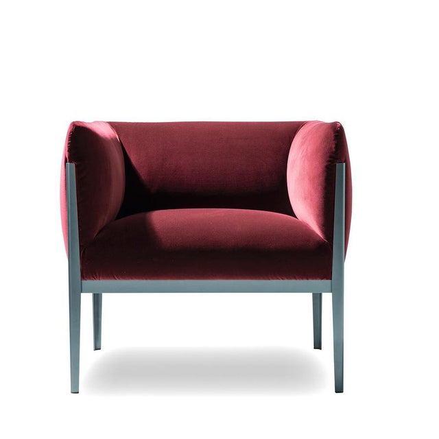 Cassina Cotone Chairs in Aluminum and Fabric by Ronan & Erwan Bourroullec for Cassina, Set of 2 For Sale - Image 4 of 5