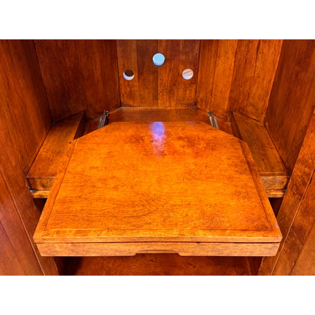 Wood Bausman & Company Corner Media Armoire For Sale - Image 7 of 12